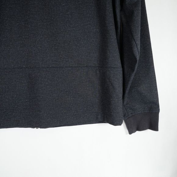 Kane & Unke Men's Bomber Style Jacket Nylon Blend Dark Gray / Black Size S - Picture 12 of 15